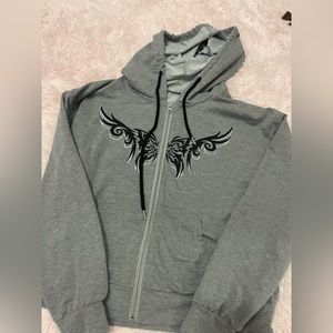 xs shein zip up jacket